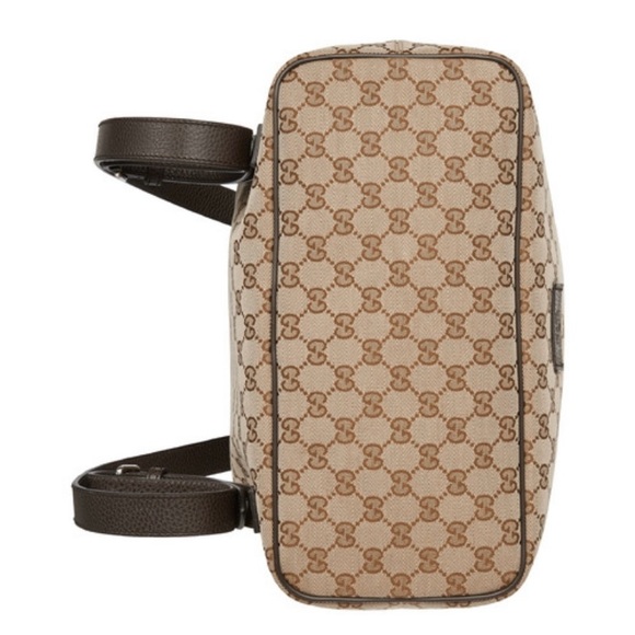 *Rare Find* Gucci GG Drawstring Closure Backpack Brown Canvas - Picture 8 of 8